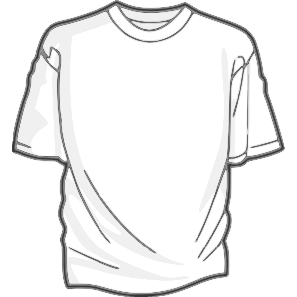 Download White t-shirt vector image | Free SVG