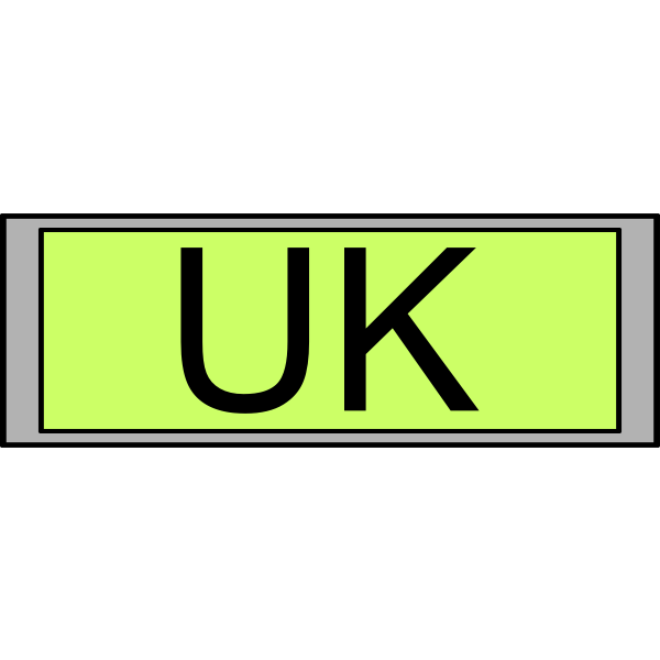 Digital Display with "UK" text