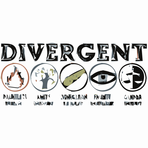divergent factions symbols cover photo