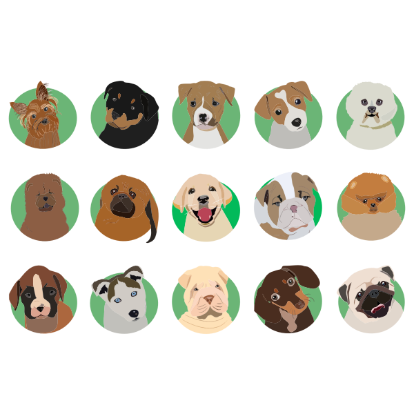 Download Dog Breeds Icons Free Svg PSD Mockup Templates