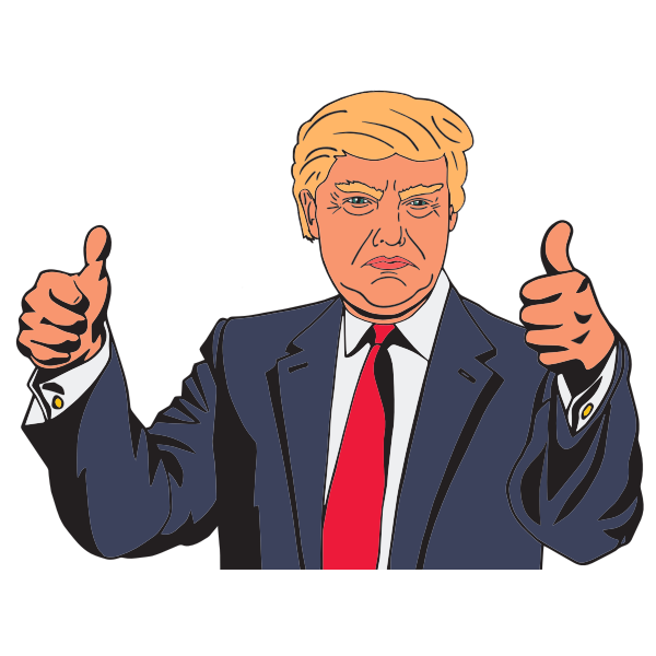 Donald Trump Cartoon 3 | Free SVG