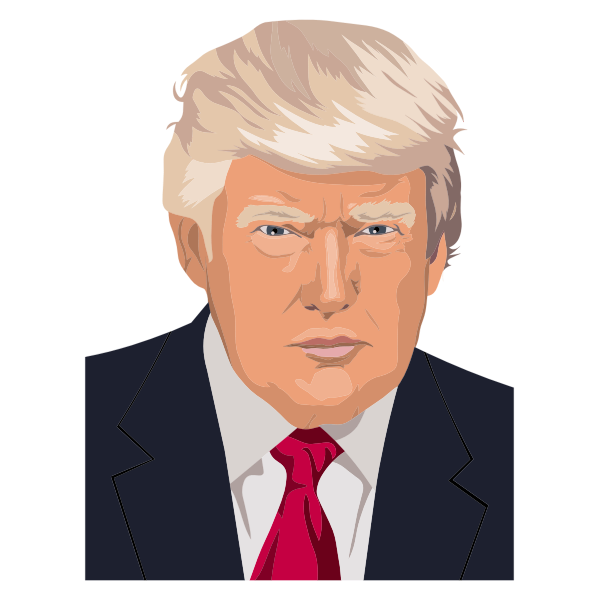 Donald Trump Portrait By Heblo