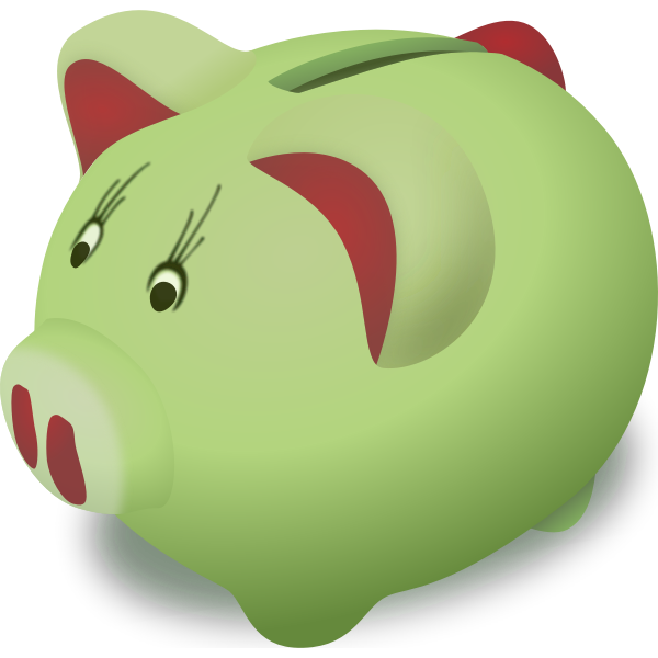 Piggy bank vector graphics | Free SVG