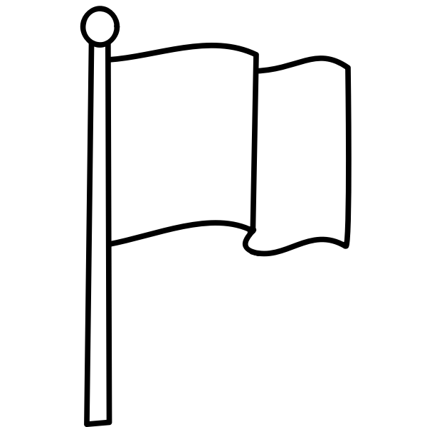Blank flag vector image | Free SVG
