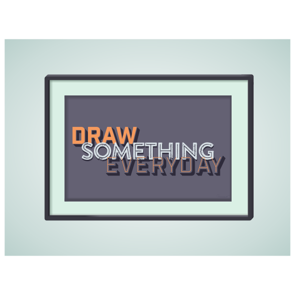 Frame for drawing