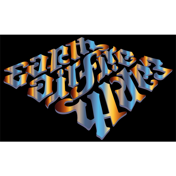 Earth Air Fire Water Ambigram 2