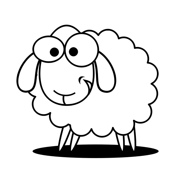 Download Happy sheep icon vector image | Free SVG