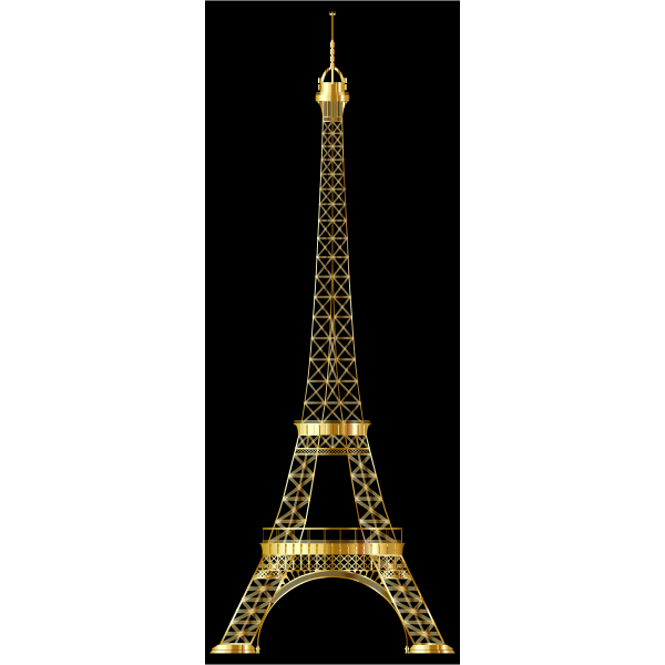 Eiffel Tower Gold