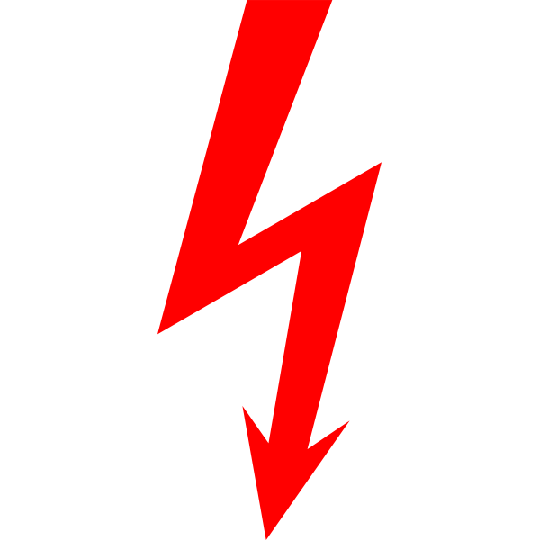 High voltage symbol
