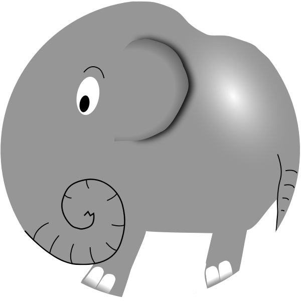 Grey elephant