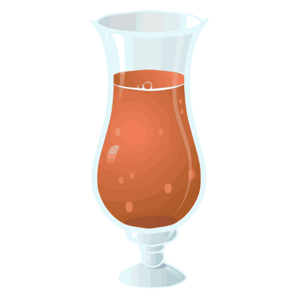 Exotic juice vector drawing