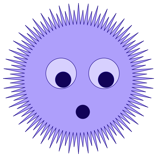 Blue star vector symbol