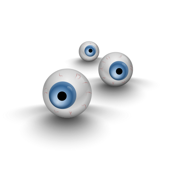 Three eyes vector image