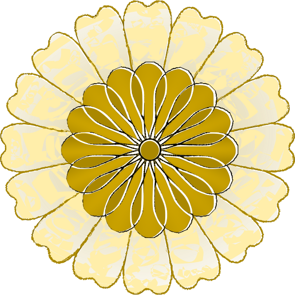 Vector Image Of 8 Scallop Outline Flower Free Svg