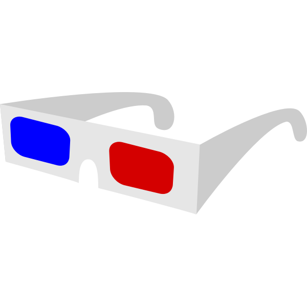 3d Glasses Vector Drawing Free Svg