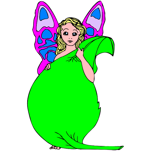 Fairy with leaf