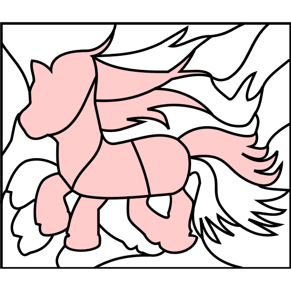 Download Puzzle picture fantasy pony | Free SVG