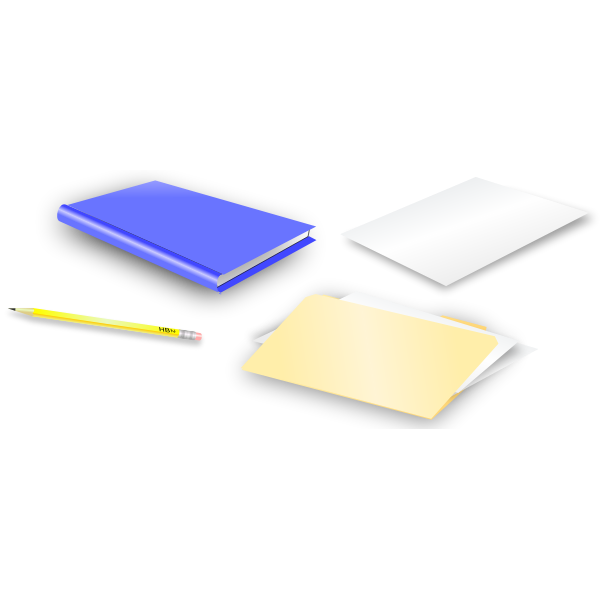 Office stationery vector illustration