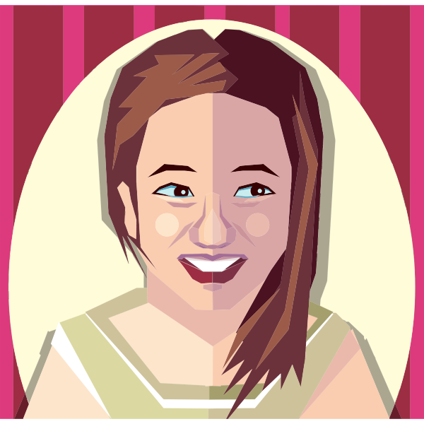 Female smiling avatar