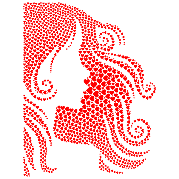 Girl with red hair image - Free SVG