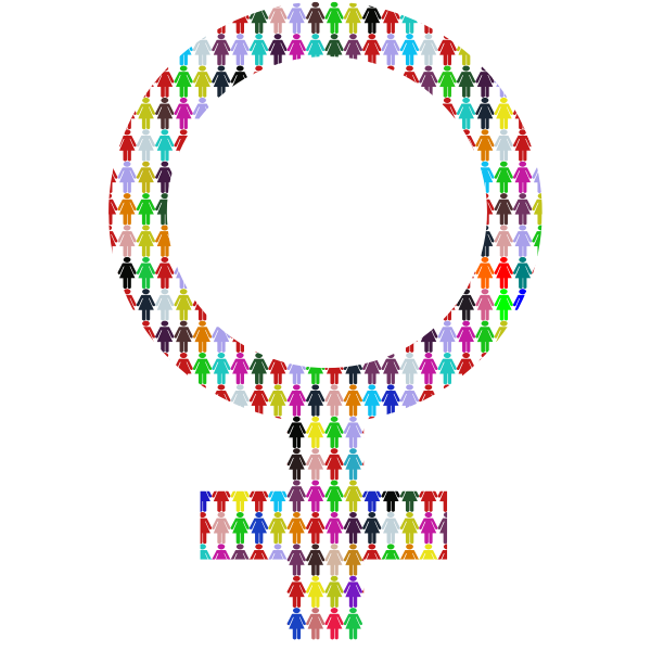 Female Symbol   Multicolour