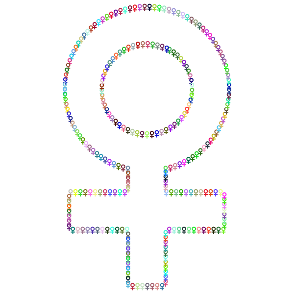 Female Symbol Fractal Outline