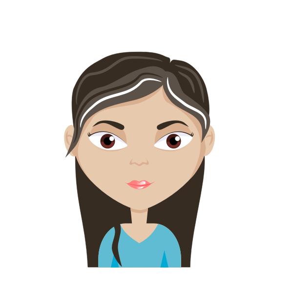 Female cartoon avatar | Free SVG