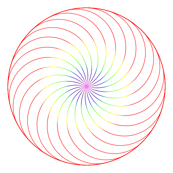 Fibonacci Spiral 3