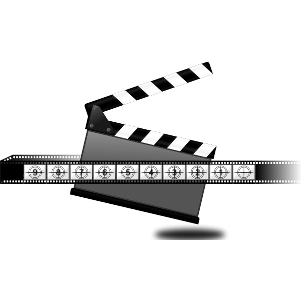 Clapperboard countdown vector illustration