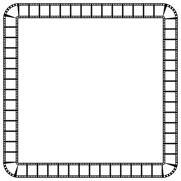 Film strip square frame