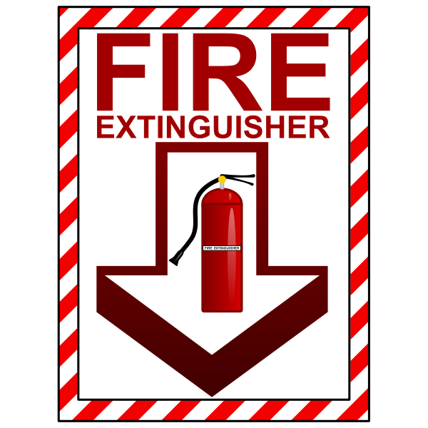 Fire Extinguisher Sign | Free SVG