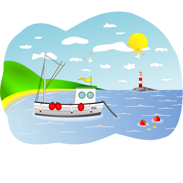 Coastal fishing | Free SVG