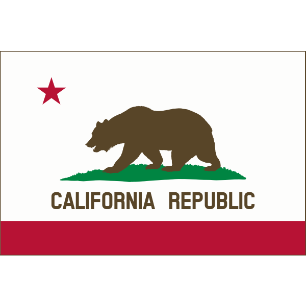 Flag of Calfornia Cook v11 Solid color border