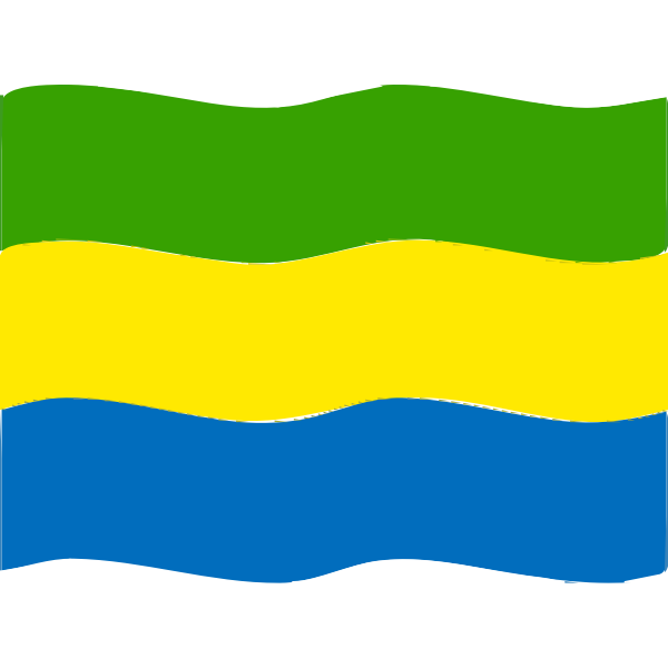Flag of Gabon wave 2016081805