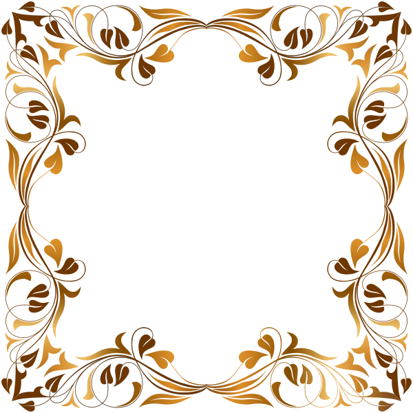 Floral frame vector drawing