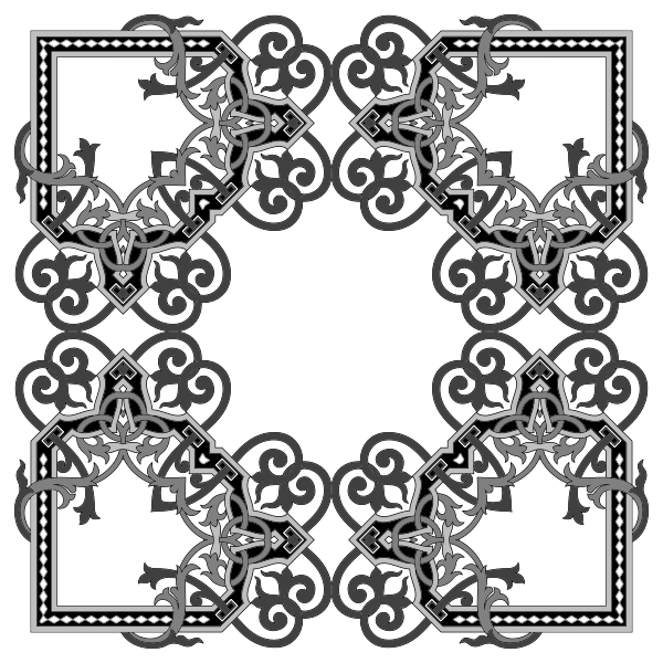 Download Floral Flourish Frame Interpolated 5 | Free SVG