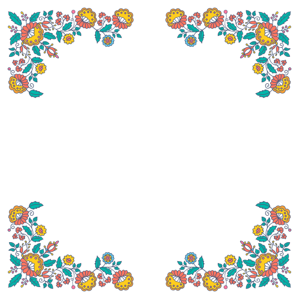 Floral Frame Abstract