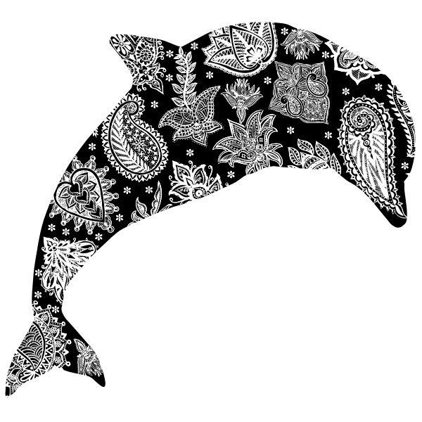 Dolphin with pattern