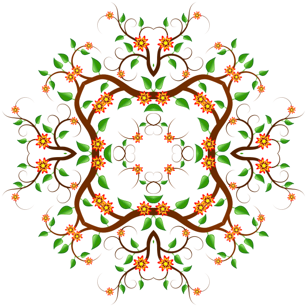 Floral ornament vector clip art
