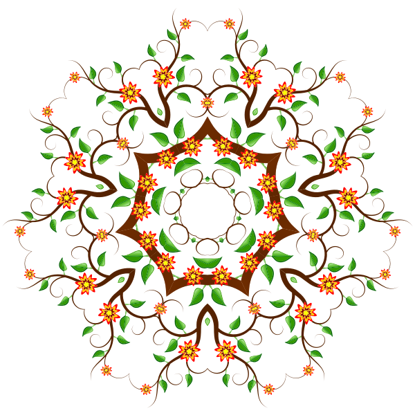 Colorful ornament vector clip art