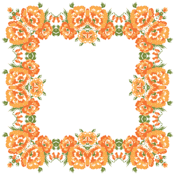 Floral Wreath Frame 2