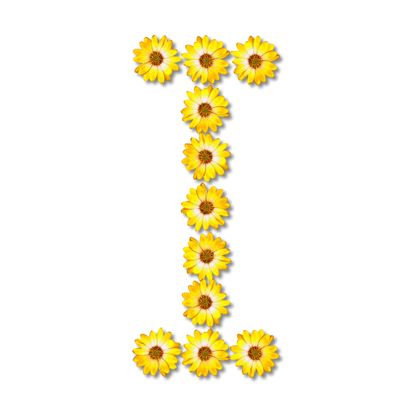 Flowery letter I