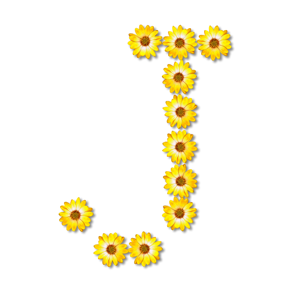Download Floral letter J | Free SVG