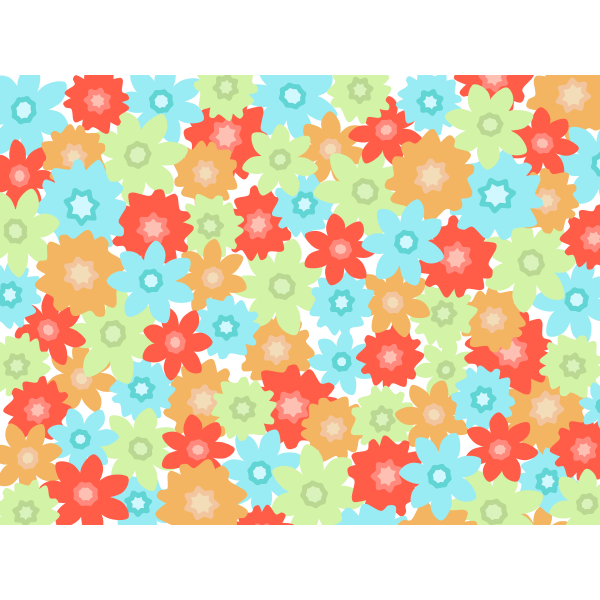 Flowers pattern vector image | Free SVG
