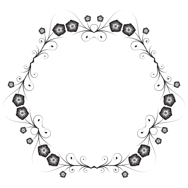 Download Flowers In Circle Free Svg