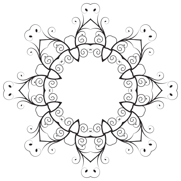 Download Black floral lace | Free SVG