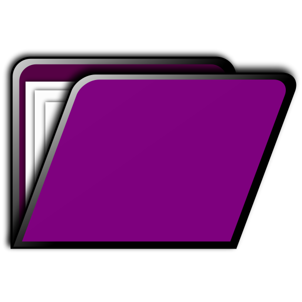 Purple folder icon