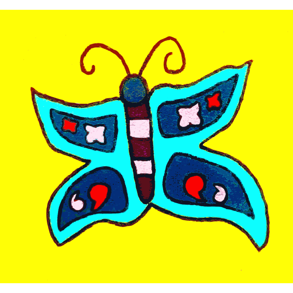 Found Mural Butterflies 4 2014111933