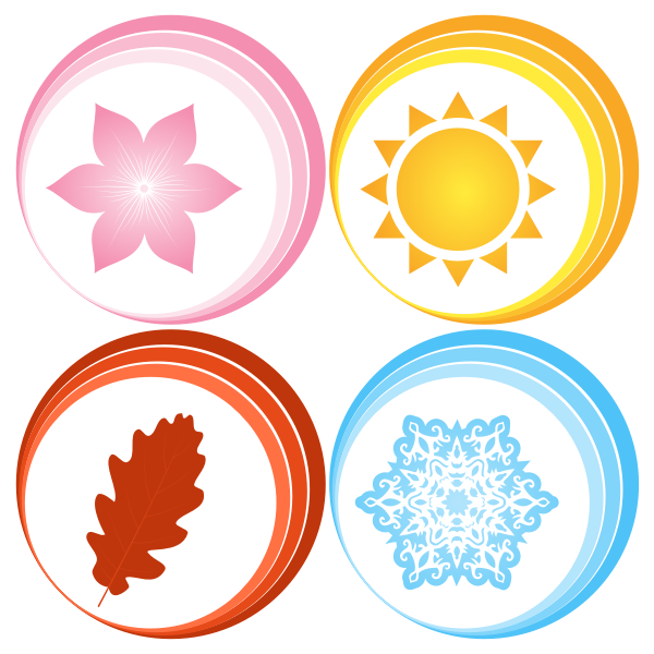 Four seasons symbols