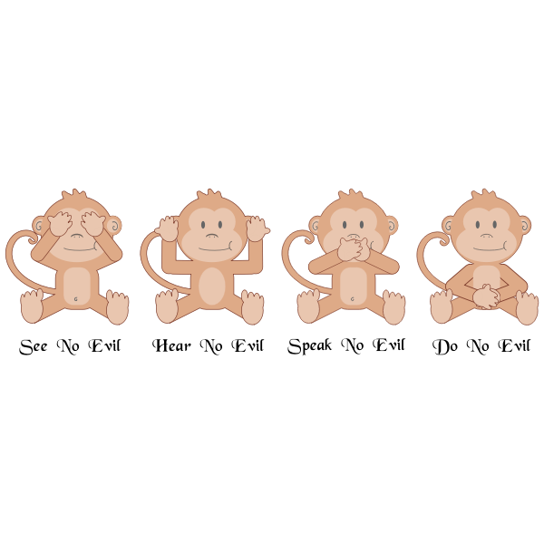 Download Four Monkeys Free Svg